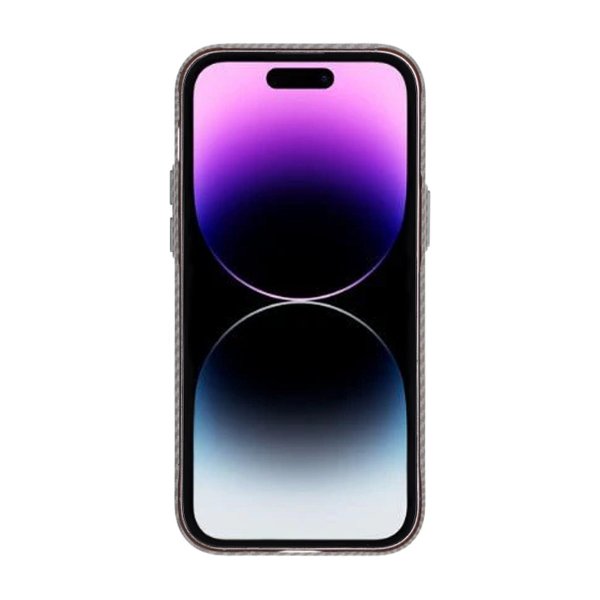 iPhone 14 Pro Max Kuori Hiilikuitukuviointi MagSafe Harmaa