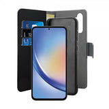 Puro Samsung Galaxy A35 Lompakkokotelo Irrotettava 2-in-1 Musta