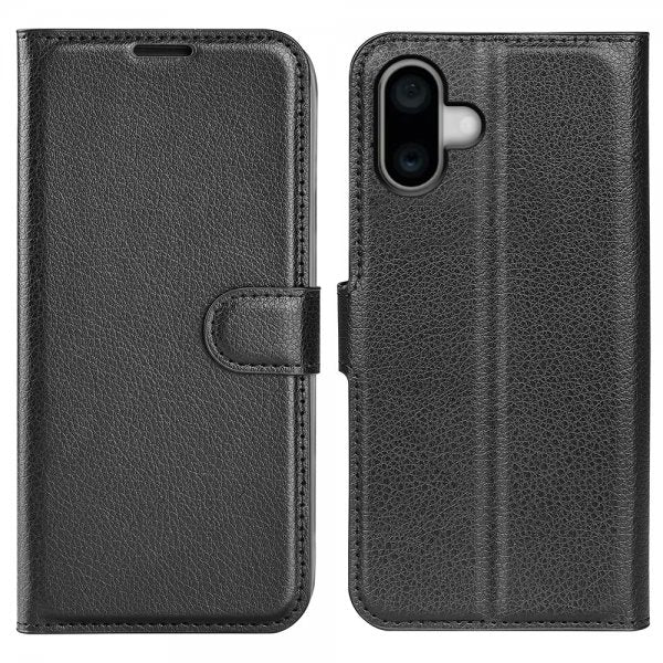 iPhone 16 Litsi Musta Suojakuori
