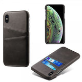 iPhone X/Xs kuoret kahdella korttipaikalla, musta