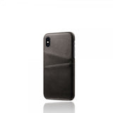 iPhone X/Xs kuoret kahdella korttipaikalla, musta