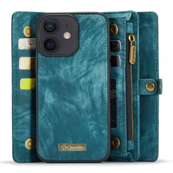CaseMe iPhone 12/iPhone 12 Pro -kotelo 008 Series, irrotettava kuori, petroli