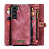 CaseMe Samsung Galaxy S21 FE 008 Series Irrotettava Kuori Punainen
