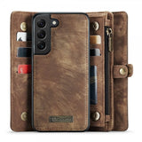 CaseMe Samsung Galaxy S21 FE 008 Series Irrotettava Kuori Ruskea
