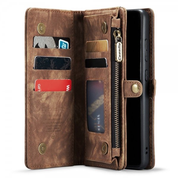 CaseMe Samsung Galaxy S21 FE 008 Series Irrotettava Kuori Ruskea