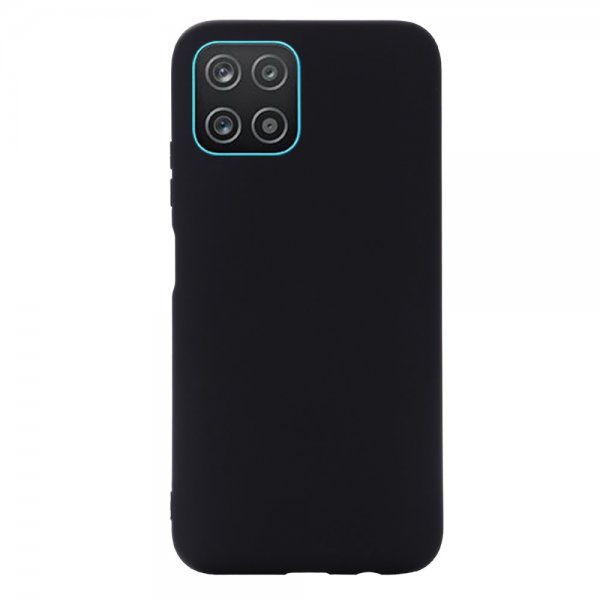 Samsung Galaxy A03 -kuoret hihnalla, silikoni, musta
