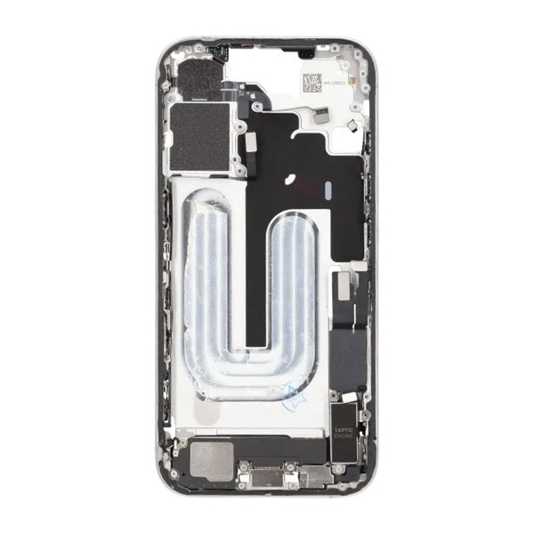 Keskikehys pikkutarvikkeineen iPhone 16 - Valkoinen OEM