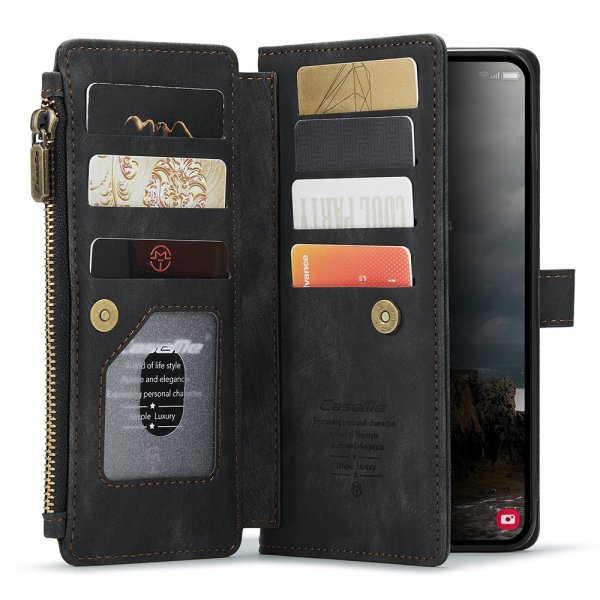 CaseMe Samsung Galaxy A55 -suojakotelo C30 Series, musta