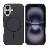 iPhone 16 Kuori Hiilikuitukuvio MagSafe Musta