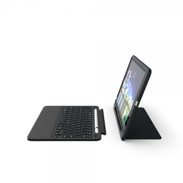 ZAGG iPad 10.2 -kotelo näppäimistöllä Slim Book Go Nordic, musta