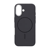 iPhone 16 Kuori Hiilikuitukuvio MagSafe Musta