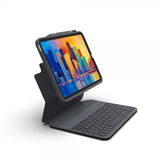ZAGG iPad 10.9 (10. sukupolvi)/iPad 11 (A16) Näppäimistökotelo Pro Keys Musta Harmaa