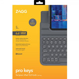 ZAGG iPad 10.9 (10. sukupolvi)/iPad 11 (A16) Näppäimistökotelo Pro Keys Musta Harmaa