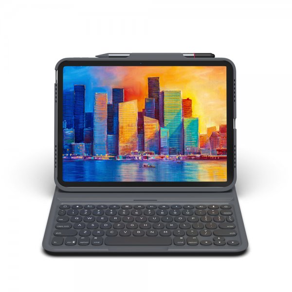 ZAGG iPad 10.9 (10. sukupolvi)/iPad 11 (A16) Näppäimistökotelo Pro Keys Musta Harmaa