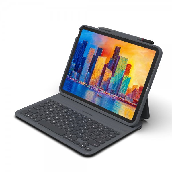 ZAGG iPad 10.9 (10. sukupolvi)/iPad 11 (A16) Näppäimistökotelo Pro Keys Musta Harmaa