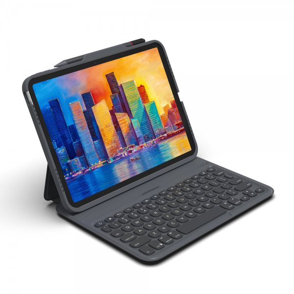 ZAGG iPad 10.9 (10. sukupolvi)/iPad 11 (A16) Näppäimistökotelo Pro Keys Musta Harmaa