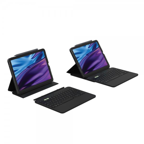 ZAGG iPad Air 11 (M2/M3/M4) Näppäimistökotelo Pro Keys 2 Pohjoismainen asettelu Musta