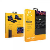 ZAGG iPad Pro 11 (M4/M5) -näppäimistökotelo Pro Keys 2 Nordic Layout Musta