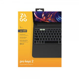 ZAGG iPad Pro 13 (M4/M5) -kotelo näppäimistöllä Pro Keys 2 Nordic Layout, musta