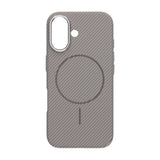 iPhone 16 Kuori Hiilikuitukuvio MagSafe Harmaa