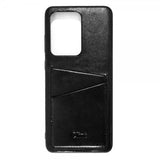 Samsung Galaxy S20 Ultra -suojakuori korttipidikkeellä, musta