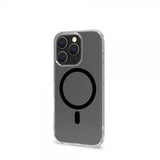 Celly iPhone 16 Pro Kuori GELSKINMAG Läpinäkyvä Musta