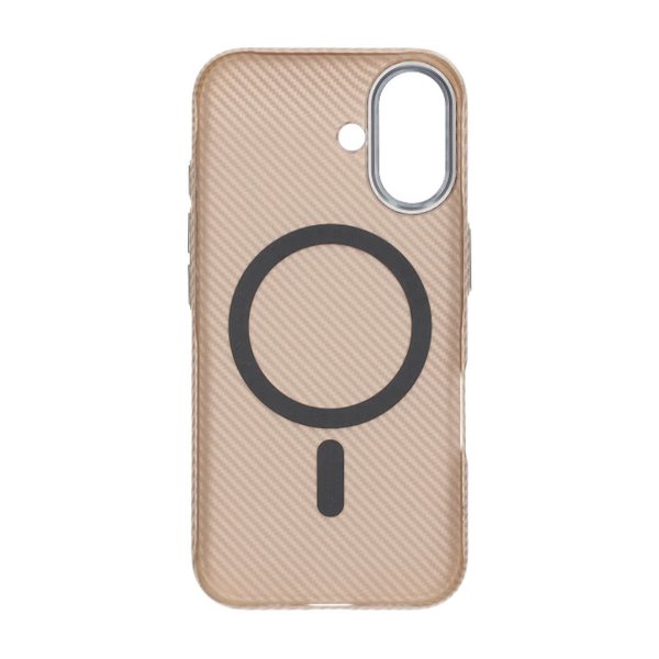 iPhone 16 Kuori Hiilikuitukuvio MagSafe Kulta