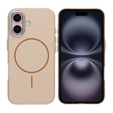 iPhone 16 Kuori Hiilikuitukuvio MagSafe Kulta