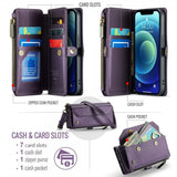 CaseMe iPhone 12/iPhone 12 Pro -kotelo C36 Series Violetti