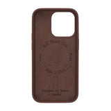 Rvelon iPhone 14 Pro -kuori silikonista MagSafe, ruskea