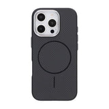 iPhone 16 Pro Kuori Hiilikuitukuvio Magsafe Musta