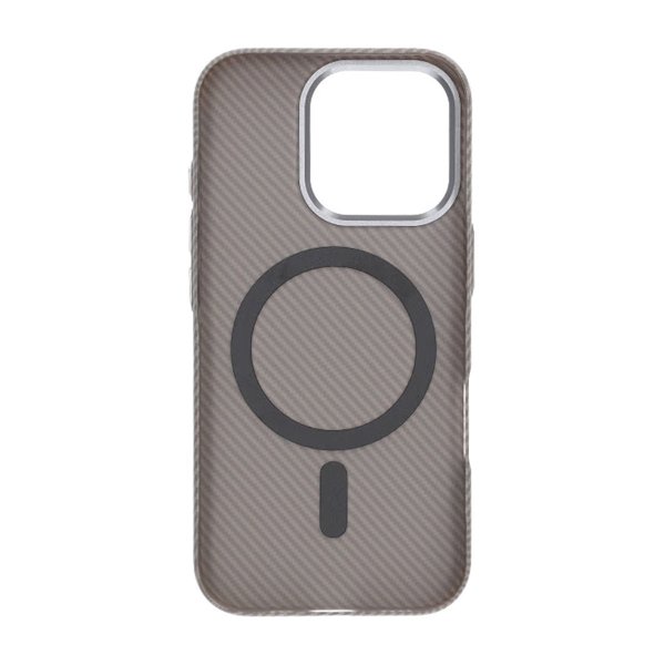iPhone 16 Pro Kuori Hiilikuitukuvio MagSafe Harmaa
