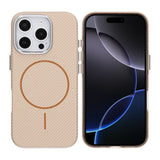 iPhone 16 Pro Kuori Hiilikuitukuvio MagSafe Kulta