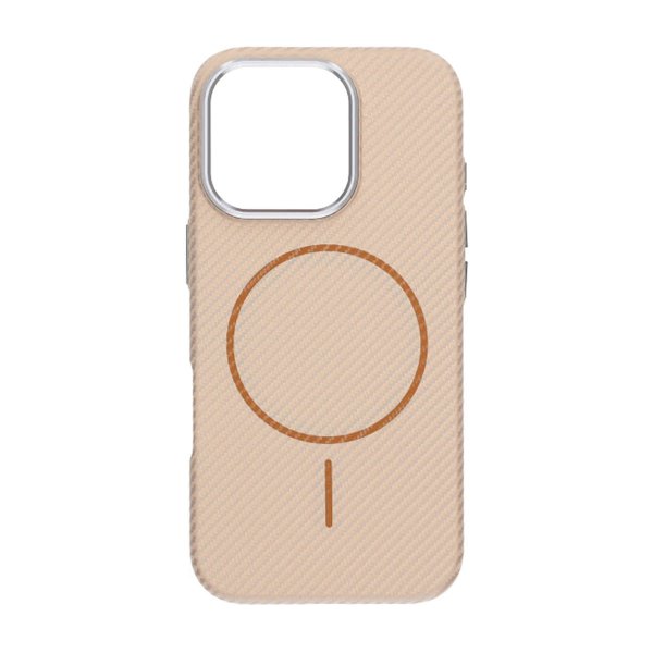 iPhone 16 Pro Kuori Hiilikuitukuvio MagSafe Kulta