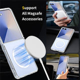 Nordic Covers Samsung Galaxy Z Flip 7 Kuori Feather Series MagSafe Läpinäkyvä