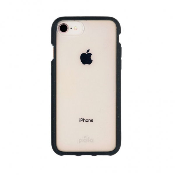 Pela iPhone 7/8/SE kuori Eco Friendly Clear musta