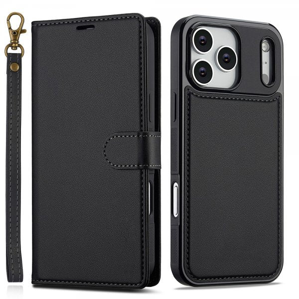 Nordic Covers iPhone 17 Pro -kotelo irrotettavalla MagSafe-kuorella, Raven Black
