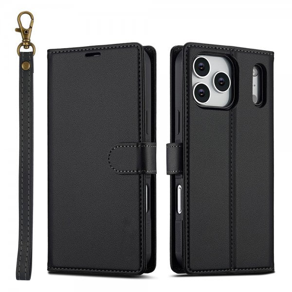 Nordic Covers iPhone 17 Pro Max -kotelo irrotettavalla MagSafe-kuorella, Raven Black