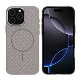 iPhone 16 Pro Max Kuoret Hiilikuitukuviointi MagSafe Harmaa
