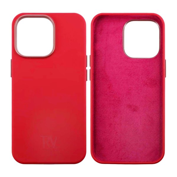Rvelon iPhone 13 Pro Silikonkuori Punainen