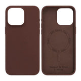 Rvelon iPhone 15 Pro Max Silikonikuori MagSafe Ruskea