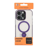 iPhone 15 Pro -kuori rengastelineellä MagSafe, violetti