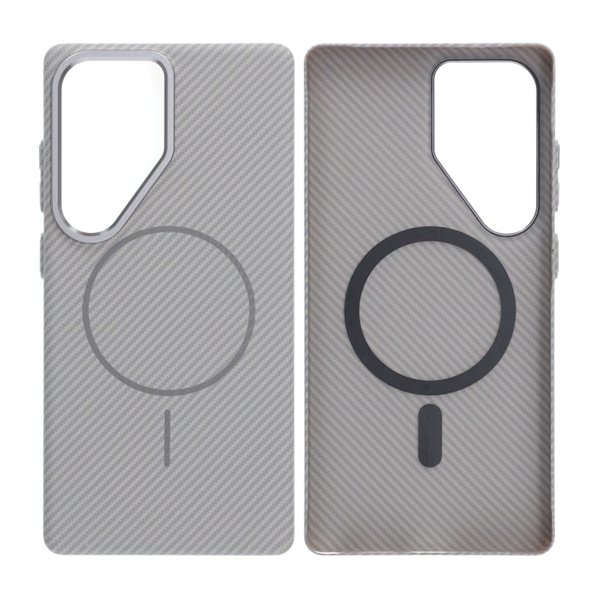Samsung Galaxy S25 Ultra Kuori Hiilikuitukuviointi MagSafe Harmaa