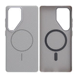 Samsung Galaxy S25 Ultra Kuori Hiilikuitukuviointi MagSafe Harmaa