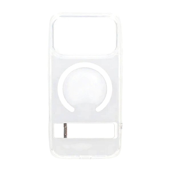 Rvelon iPhone 17 Pro Max -kuori jalustalla MagSafe Läpinäkyvä