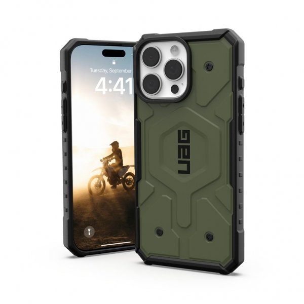 Urban Armor Gear (UAG) iPhone 16 Pro Max -suojakuori Pathfinder MagSafe Olive Drab