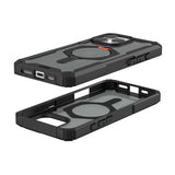 Urban Armor Gear (UAG) iPhone 16 Pro Max -suojakuori Plasma XTE MagSafe musta oranssi