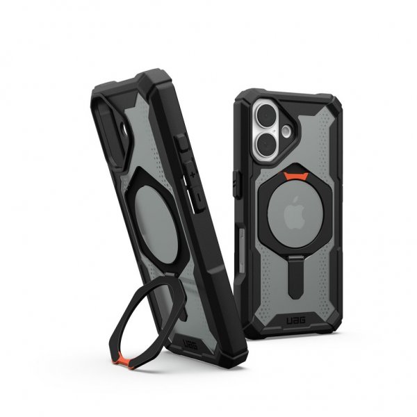 Urban Armor Gear (UAG) iPhone 16 -suojakuori Plasma XTE MagSafe, musta/oranssi