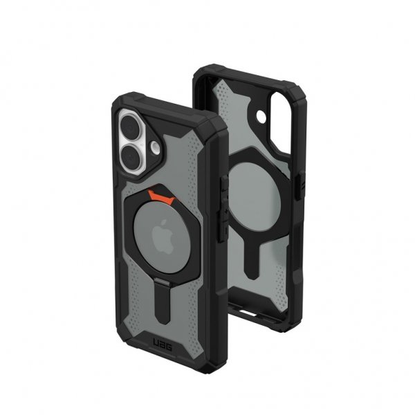 Urban Armor Gear (UAG) iPhone 16 -suojakuori Plasma XTE MagSafe, musta/oranssi