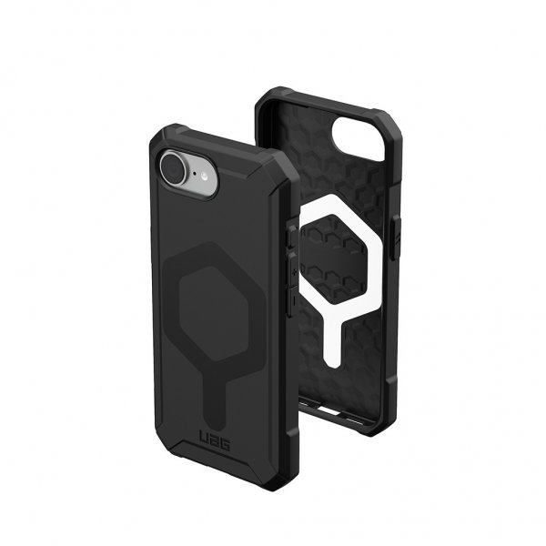Urban Armor Gear (UAG) iPhone 16. tai 17. sukupolven suojakuori Essential Armor MagSafe Musta